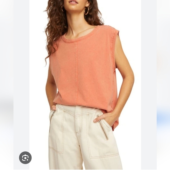 We The Free Tops - Free People Kasee Muscle Tank Size Medium Baked Earth